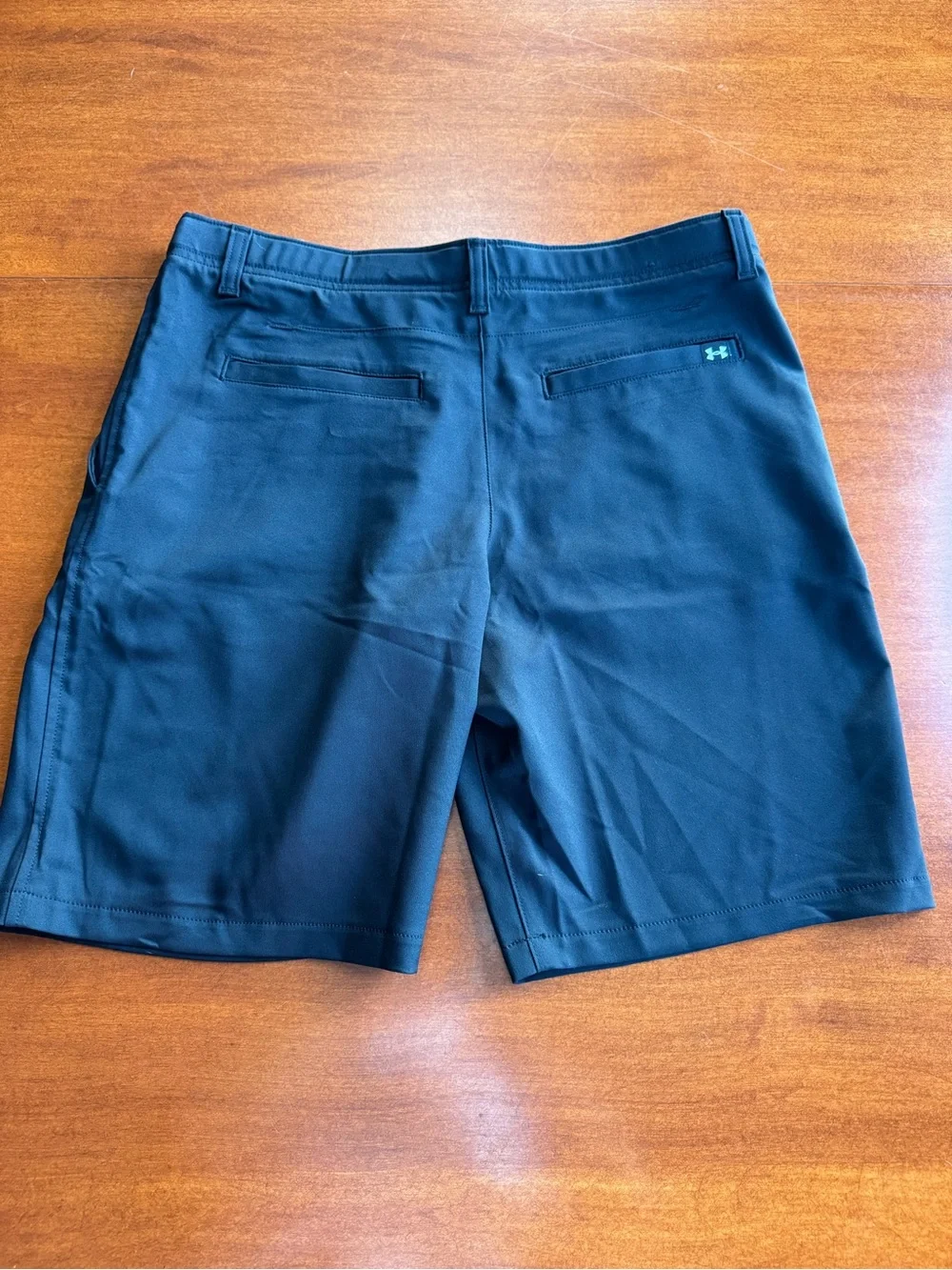 Under Armour Black Flat-Front Performance Shorts